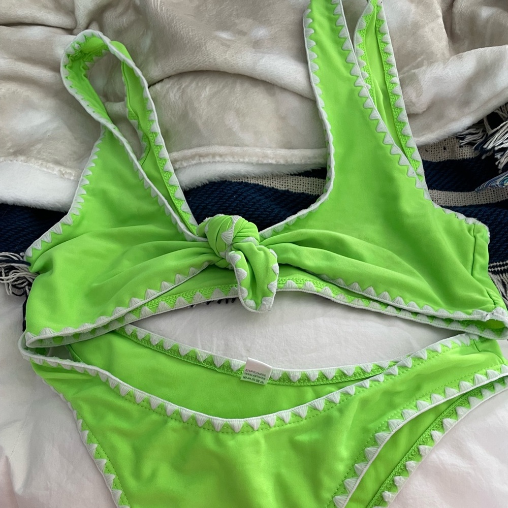 green bikini